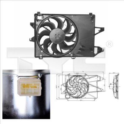 Fan, engine cooling 810-0001