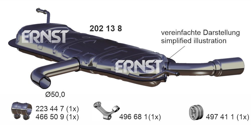 ERNST 202138 - Endschalld&auml;mpfer