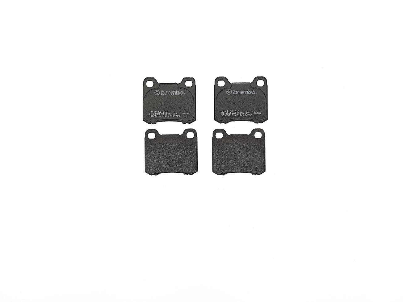 BREMBO P 50 013 - Bremsbelagsatz, Scheibenbremse PRIME LINE