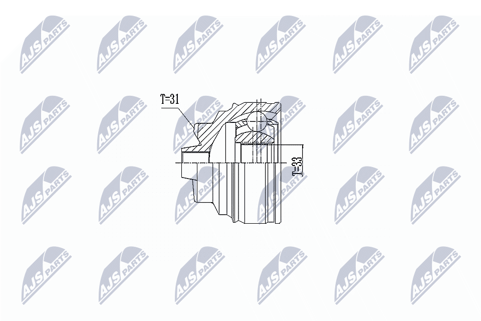 NTY NPZ-BM-011 - Gelenksatz, Antriebswelle