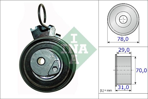 Tensioner Pulley, timing belt 531 0532 10