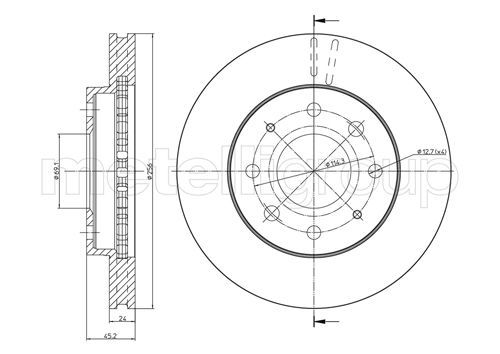 Brake Disc 23-0652