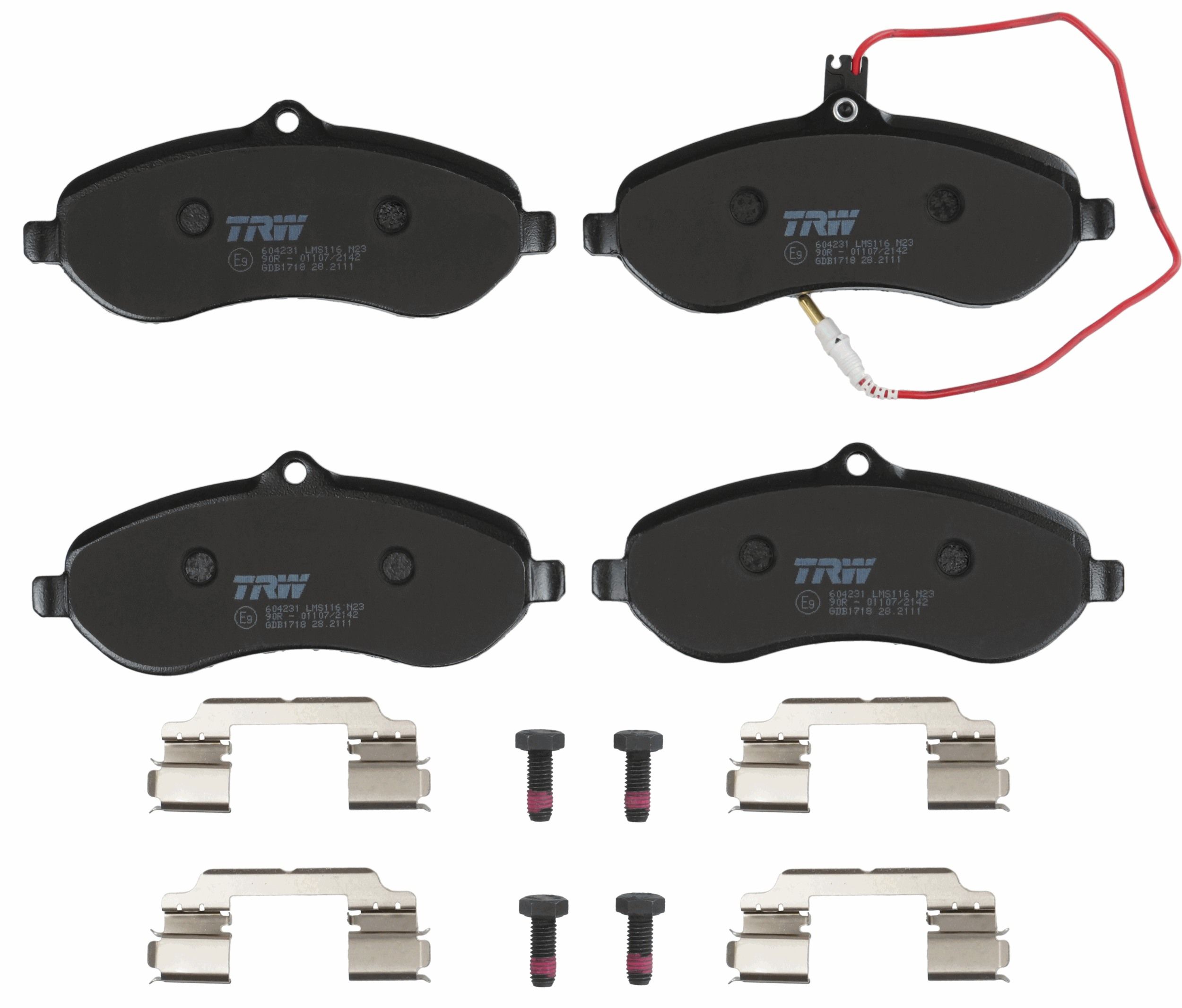 TRW DISC BRAKE PADS - TecDoc 2