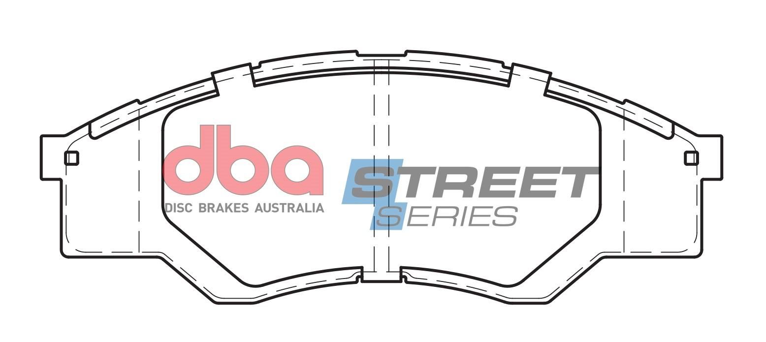 DBA SS STREET SERIES BRAKE PADS [ Toyota HI-Lux 2005-2008  F ] - TecDoc Only
