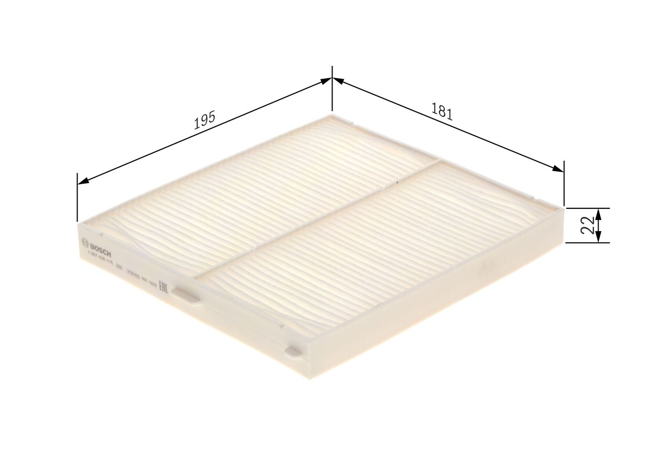 BOSCH 1 987 435 115 - Filter, Innenraumluft