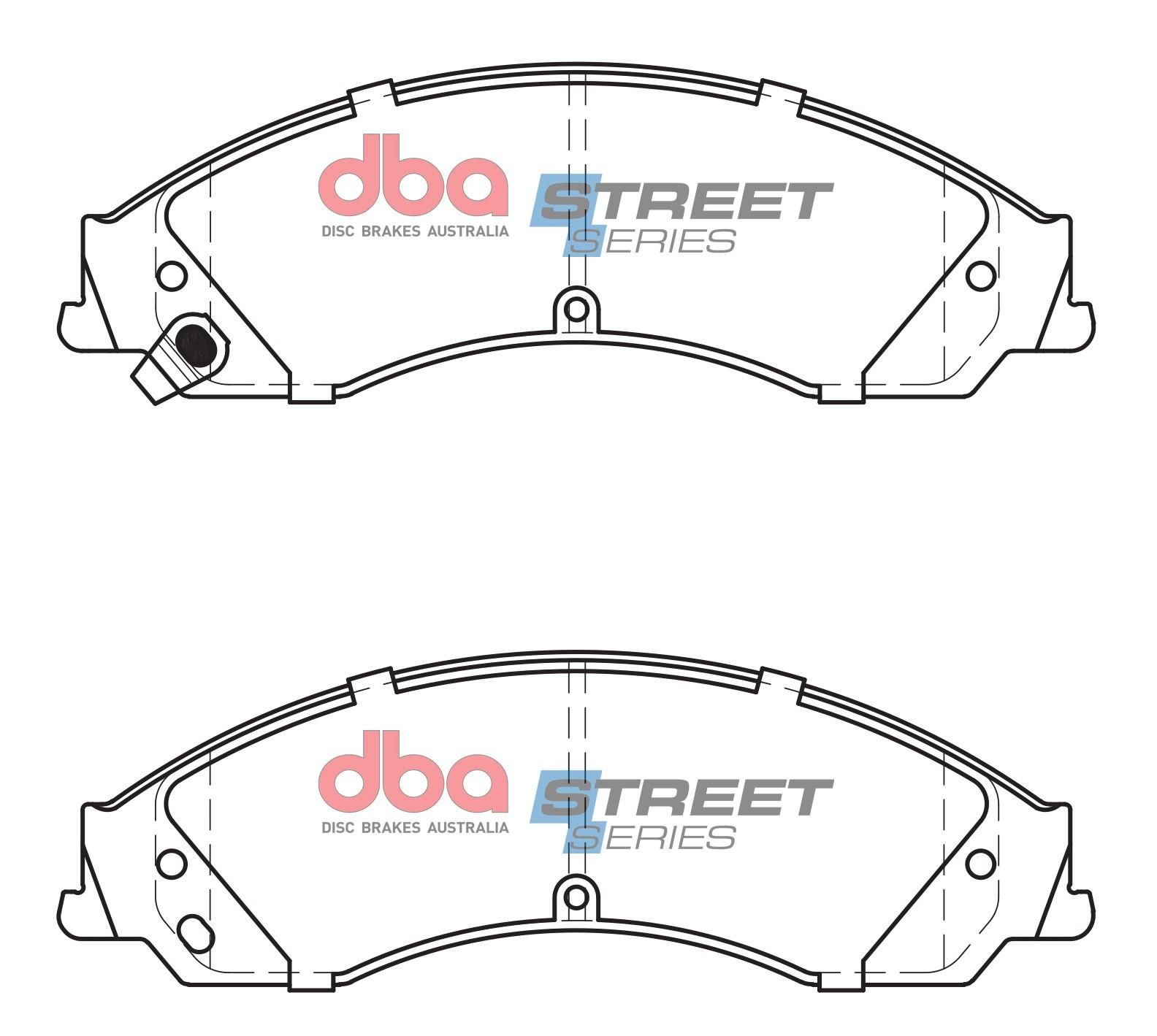 DBA SS STREET SERIES BRAKE PADS [ Mitsubishi 380 2005-2014 F ] - TecDoc Only