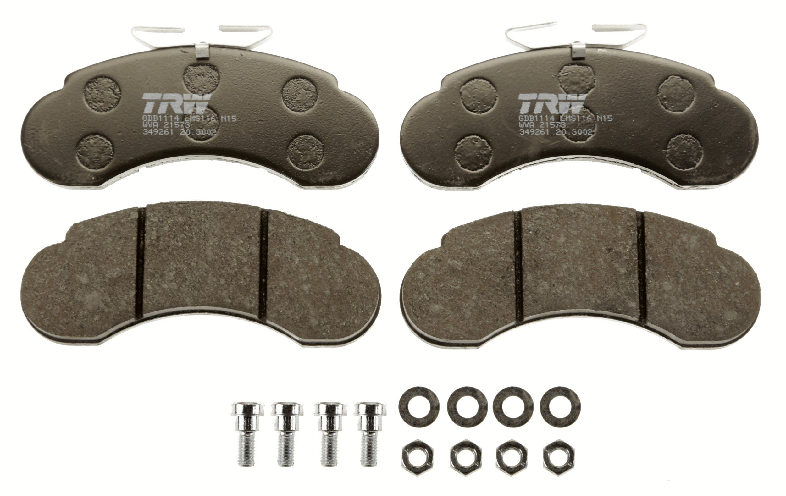 TRW DISC BRAKE PADS - TecDoc 2