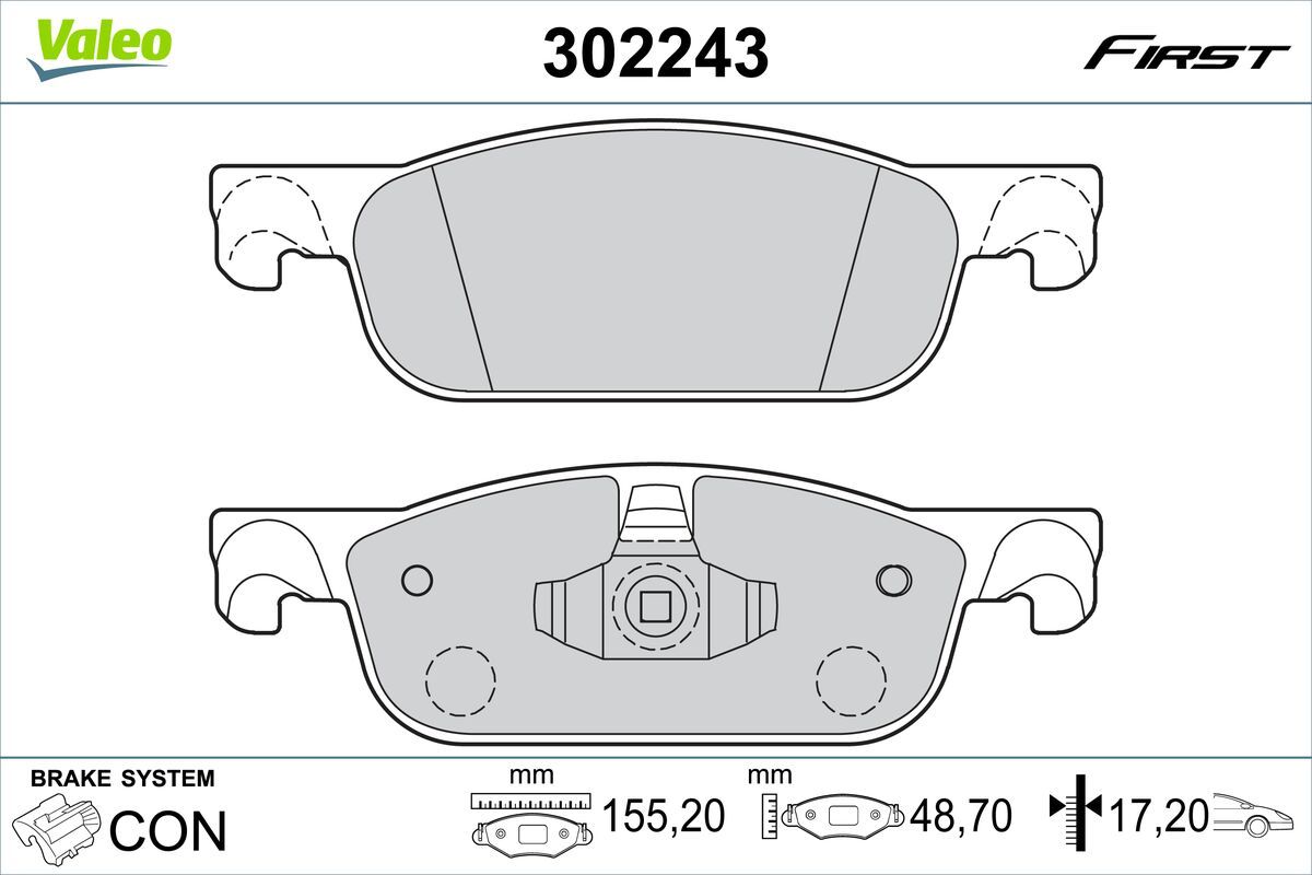 Brake Pad Set, disc brake 302243