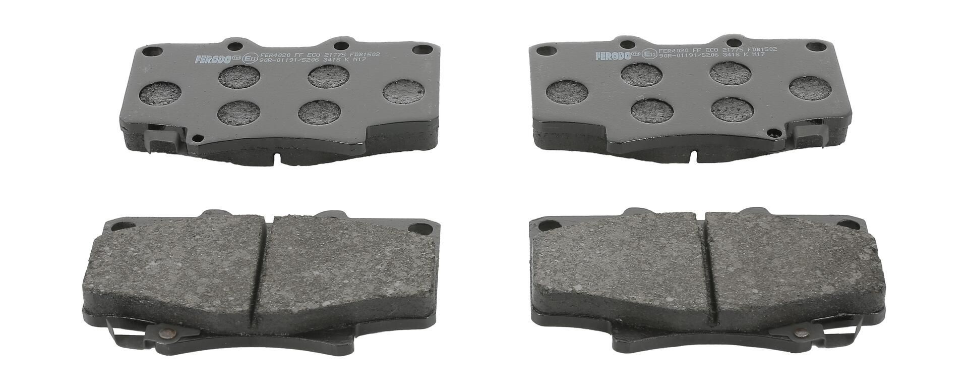 FERODO FDB1502 - Bremsbelagsatz, Scheibenbremse PREMIER ECO FRICTION