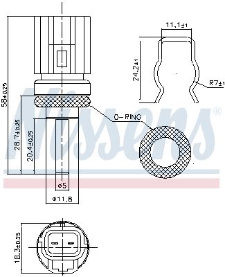 Sensor, K&uuml;hlmitteltemperatur