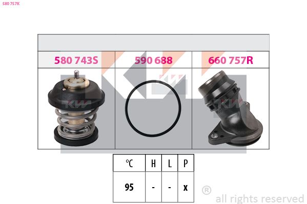 KW 580 757K - Thermostat, K&uuml;hlmittel