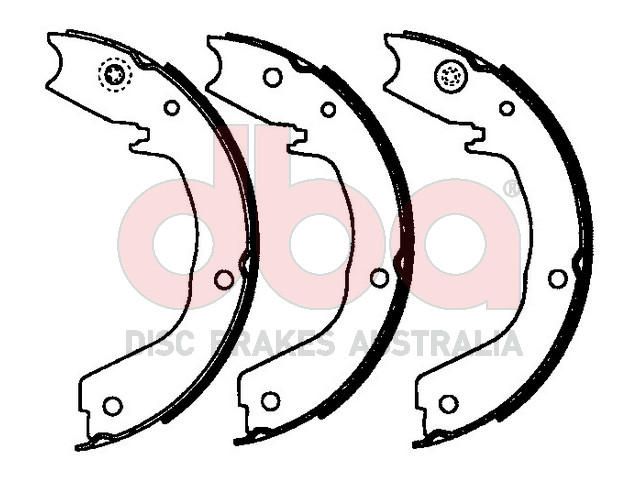 Street Series Brake Shoes [Mitsubishi Parking Brake 199mm] - TecDoc Only