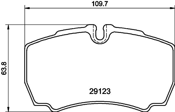 Комплект тормозных колодок, дисковый тормоз 8DB 355 005-381