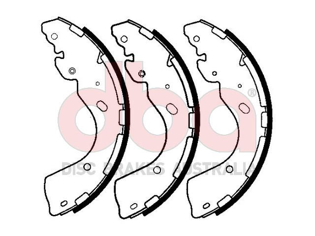 Street Series Brake Shoes [Nissan Navara 295mm] - TecDoc Only