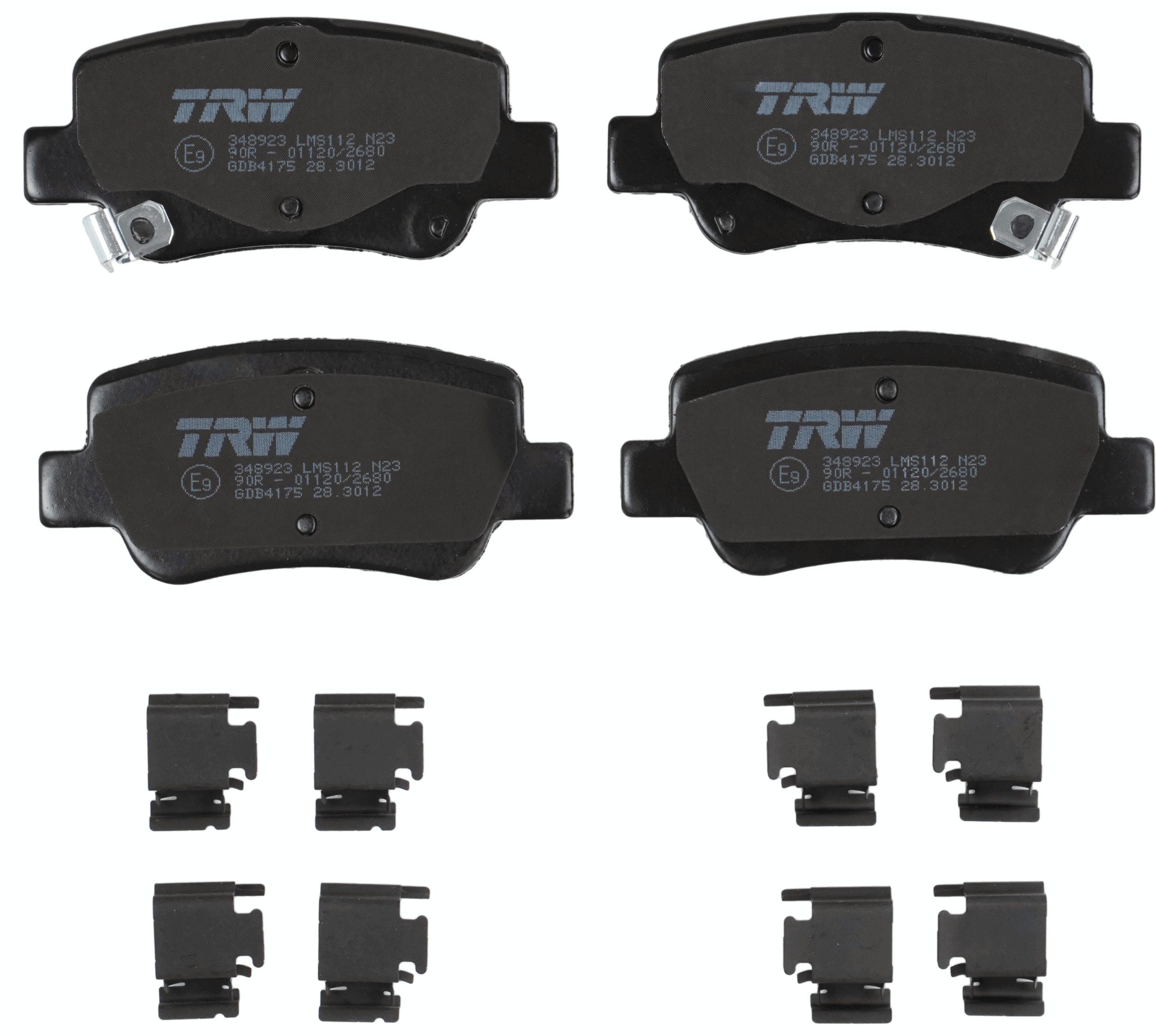 TRW DISC BRAKE PADS - TecDoc 2