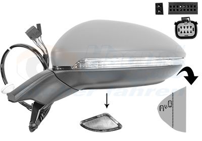 VAN WEZEL 5775827 - Au&szlig;enspiegel * HAGUS *