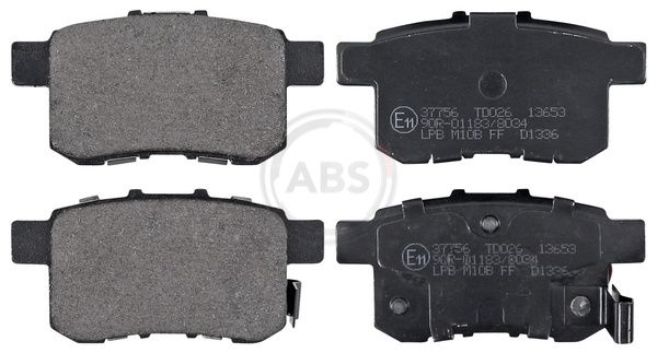 Brake Pad Set, disc brake 37756