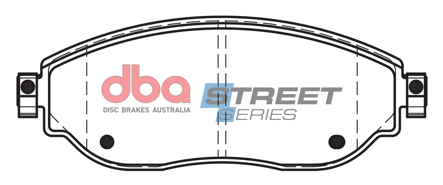 DBA SS STREET SERIES BRAKE PADS [ Renault Traffic 2014 -> F ] - TecDoc Only