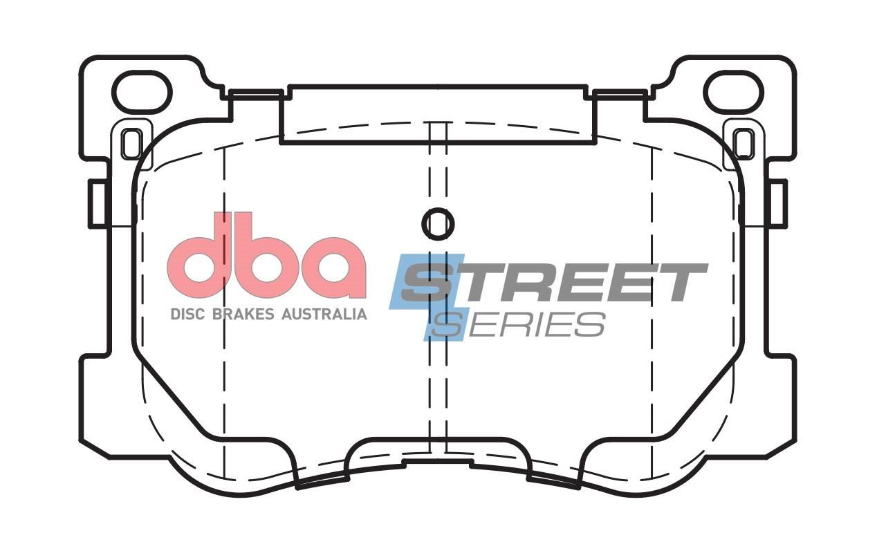 DBA SS STREET SERIES BRAKE PADS [  Hyundai Genesis 2015 - On F ] - TecDoc Only