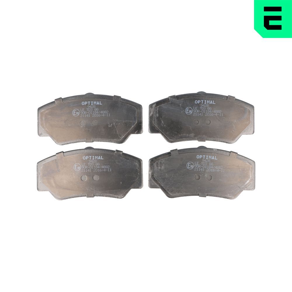OPTIMAL BP-09428 - Bremsbelagsatz, Scheibenbremse