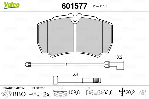 Bremsbelagsatz, Scheibenbremse