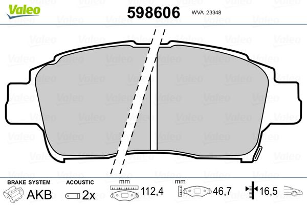 PLAQ FREIN TOYO YARIS  9900