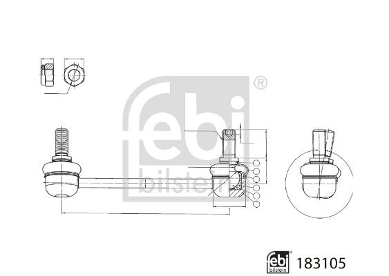 Stange/Strebe, Stabilisator Stange/Strebe, Stabilisator