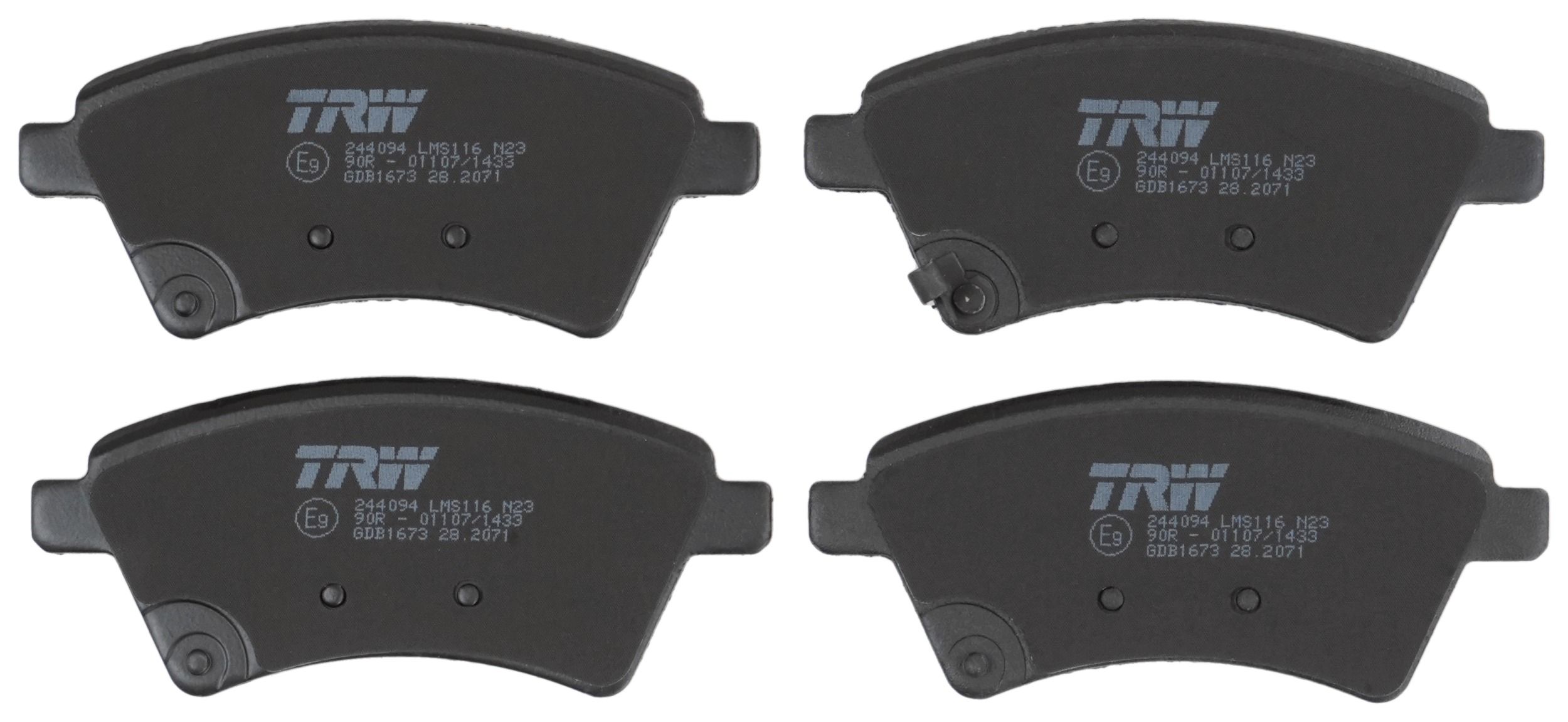 TRW DISC BRAKE PADS - TecDoc 2