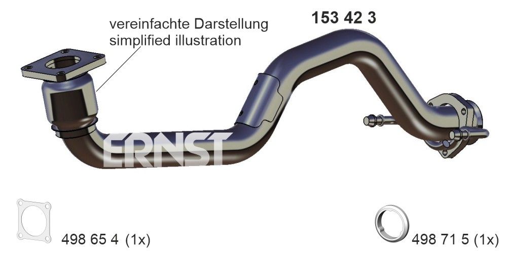 ERNST 153423 - Abgasrohr