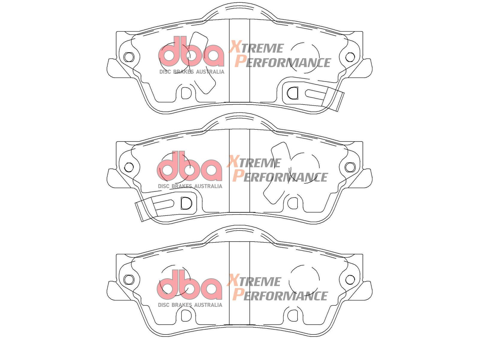 DBA XP PERFORMANCE BRAKE PADS [ Holden Commodore VF 2013-2017 PBR R ] - TecDoc Only