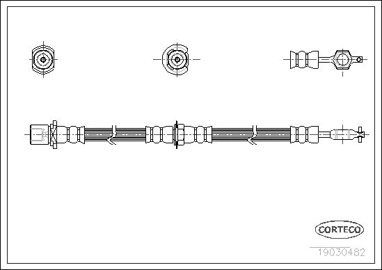 FLEXIBLE DE FREIN TOYOTA CAMRY  0705