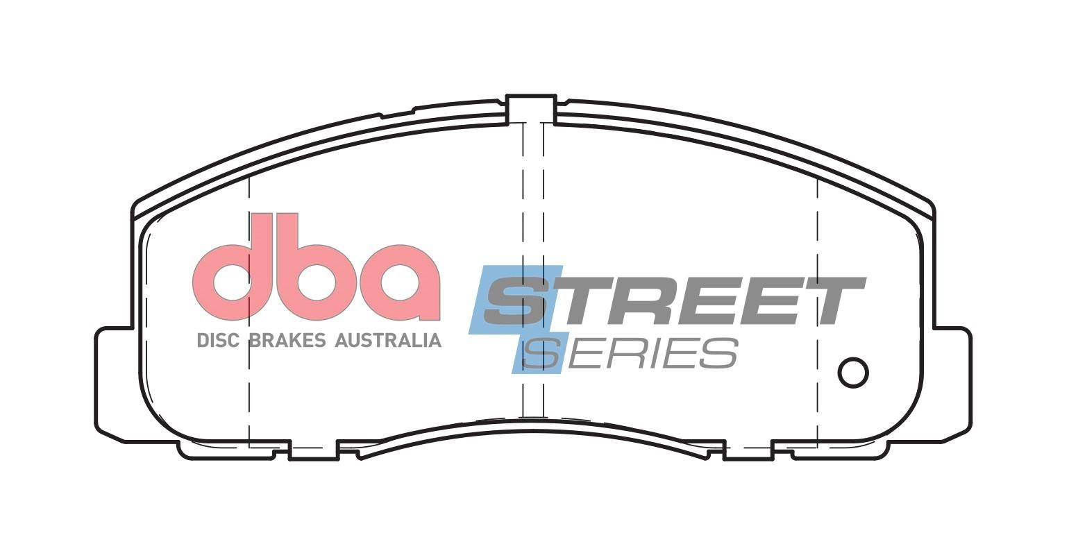 DBA SS STREET SERIES BRAKE PADS [ Mitsubishi 1986-1997 F ] - TecDoc Only