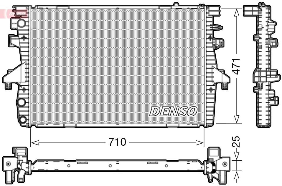 Radiator, engine cooling DRM32039