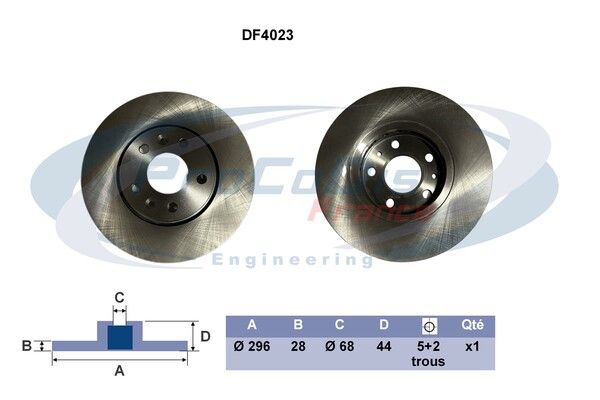 DISQUE DE FREIN 1 PC