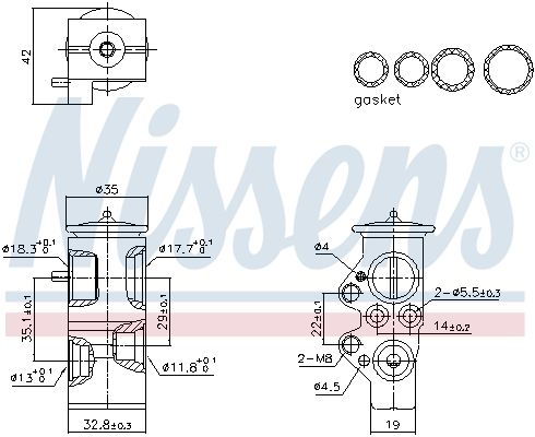NISSENS 999428 - Expansionsventil, Klimaanlage ** FIRST FIT **