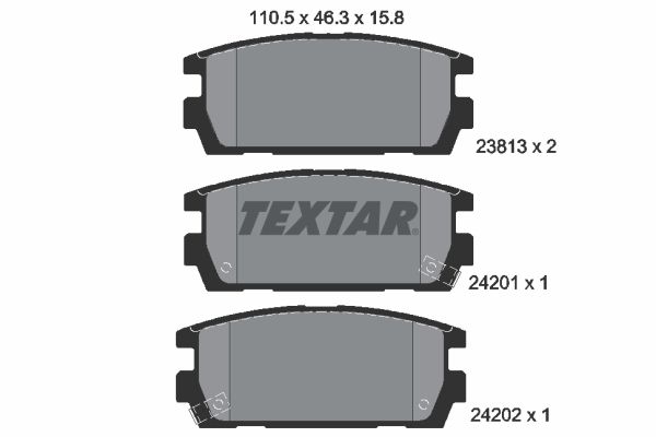 Brake Pad Set, disc brake 2381301