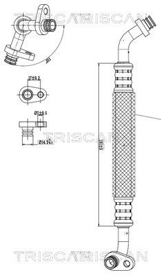TRISCAN 9010 28023 High-/Low Pressure Line, air conditioning