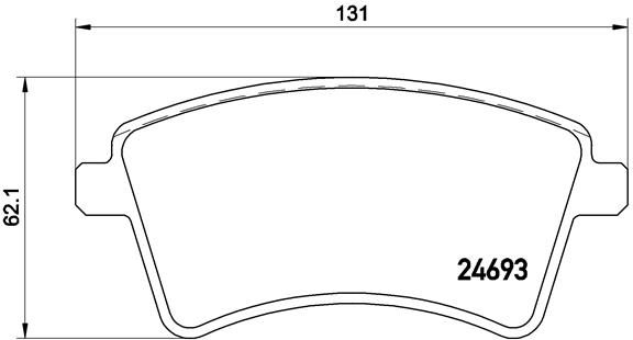 P 68 053 BREMBO PRIME LINE fékbetétkészlet, tárcsafék