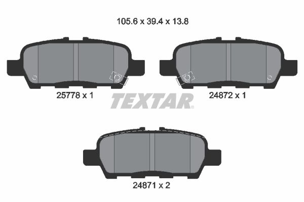 Brake Pad Set, disc brake 2577801