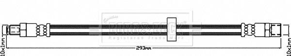 BBH8410 BORG & BECK fékcső