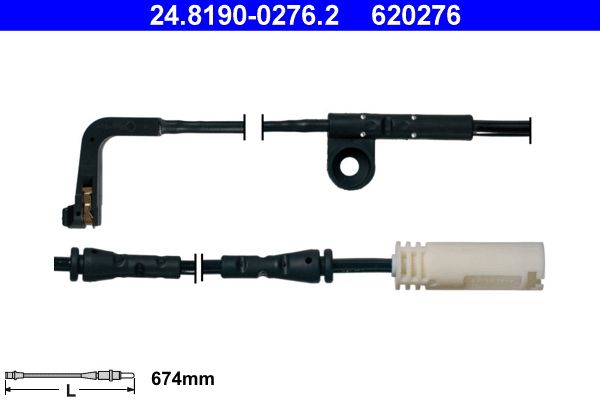 Warning Contact, brake pad wear 24.8190-0276.2