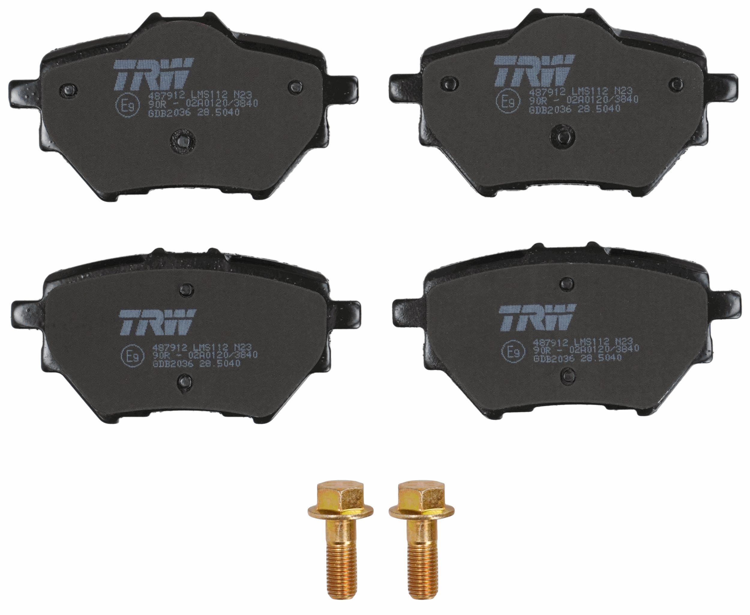 TRW DISC BRAKE PADS - TecDoc 2