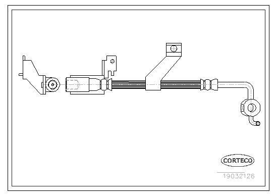 FLEXIBLE DE FREIN FORD ESCORT  0705