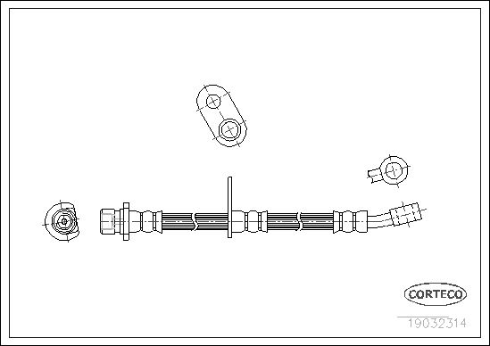 FLEXIBLE DE FREIN HONDA CIVIC VI  0705