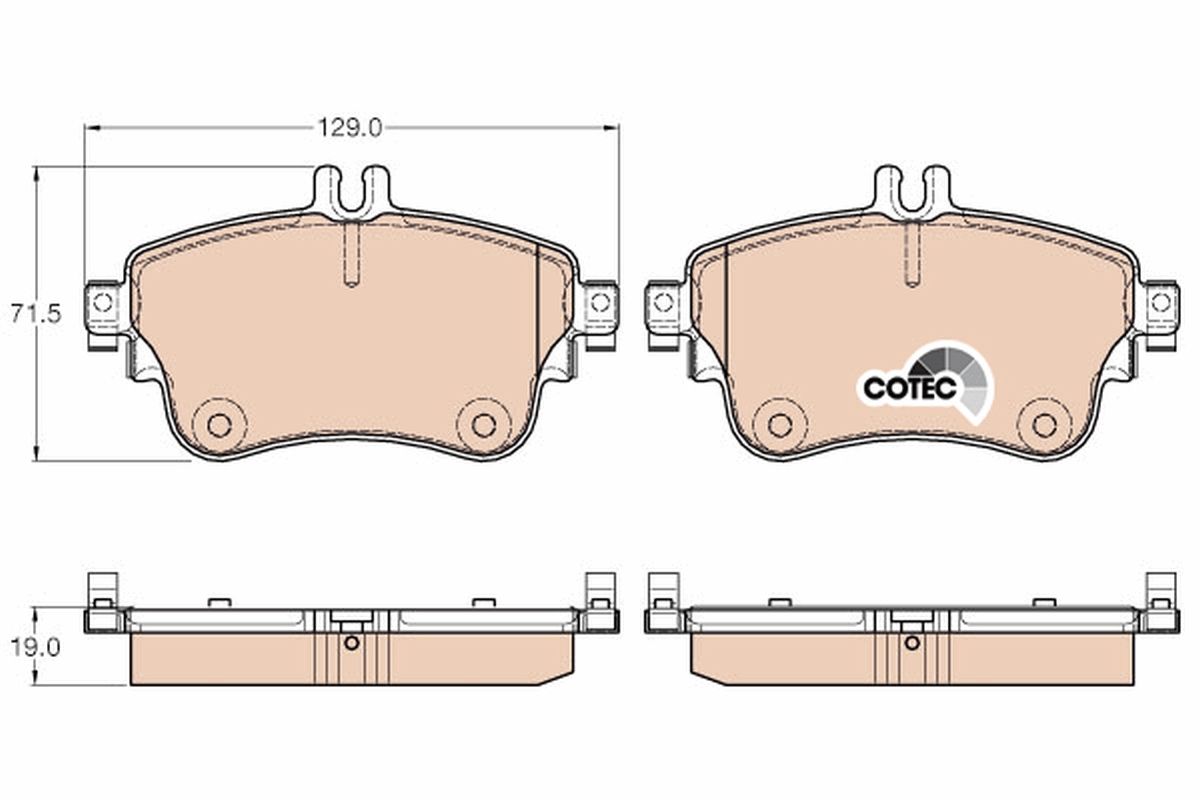 Brake Pad Set, disc brake GDB1933