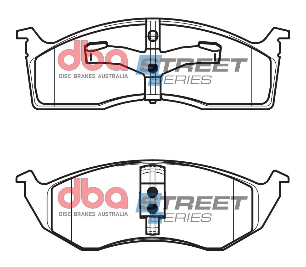 DBA SS STREET SERIES BRAKE PADS [ Chrysler Neon 1996-2014 F ] - TecDoc Only