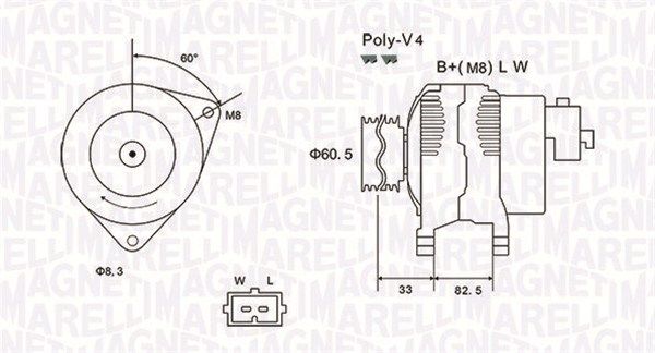 MAGNETI MARELLI 063731317010 - Generator