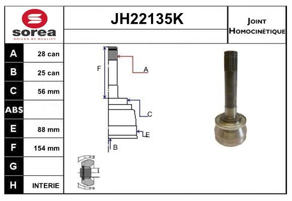 KIT CV JOINT AVEC KR026 - PAJERO