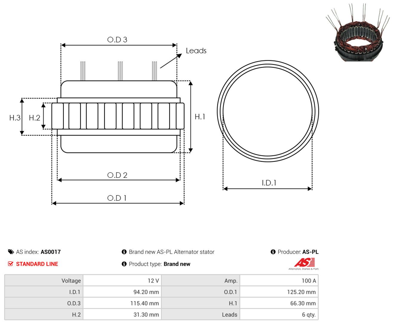 Stator, Generator