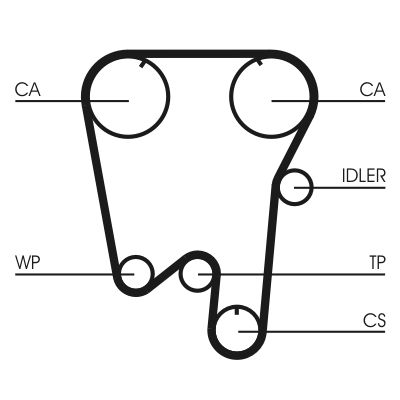 CONTINENTAL CTAM CT737 - Zahnriemen